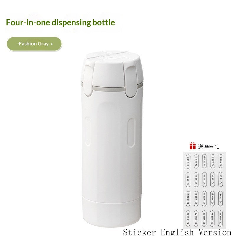 4 in 1 Travel Toiletry Dispenser